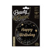 Picture of HAPPY BIRTHDAY FOIL BALLOON 18 INCH BLACK & GOLD